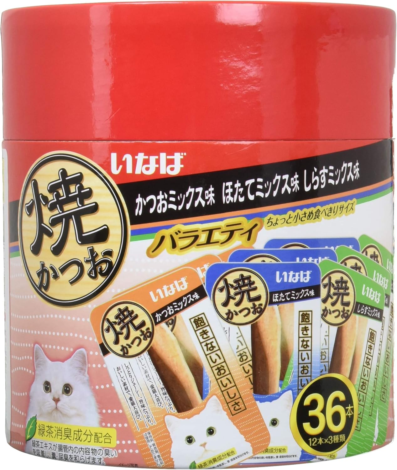 Figaro(フィガロ) 焼かつお 成猫用 バラエティ 36本 猫用おやつ