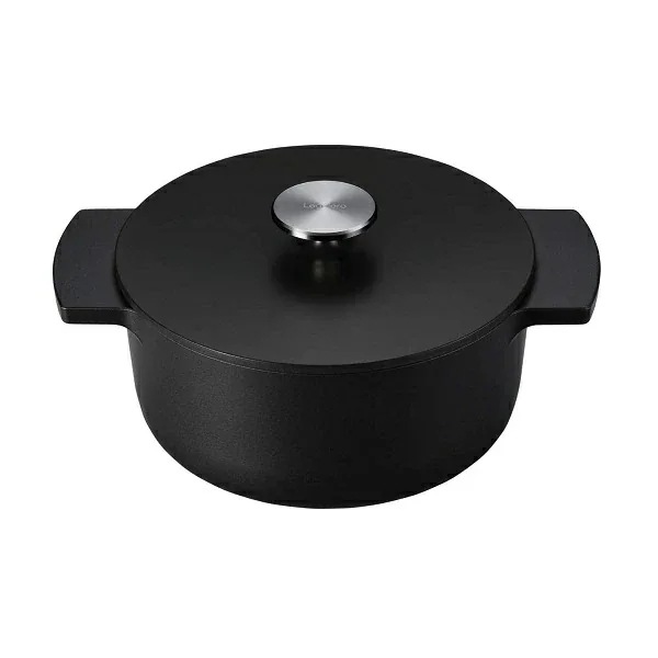 Rinnai リンナイ 調理なべ 無水調理なべ Leggiero レジェロ RBO-MN18A-MB 18cm ブラック IH非対応