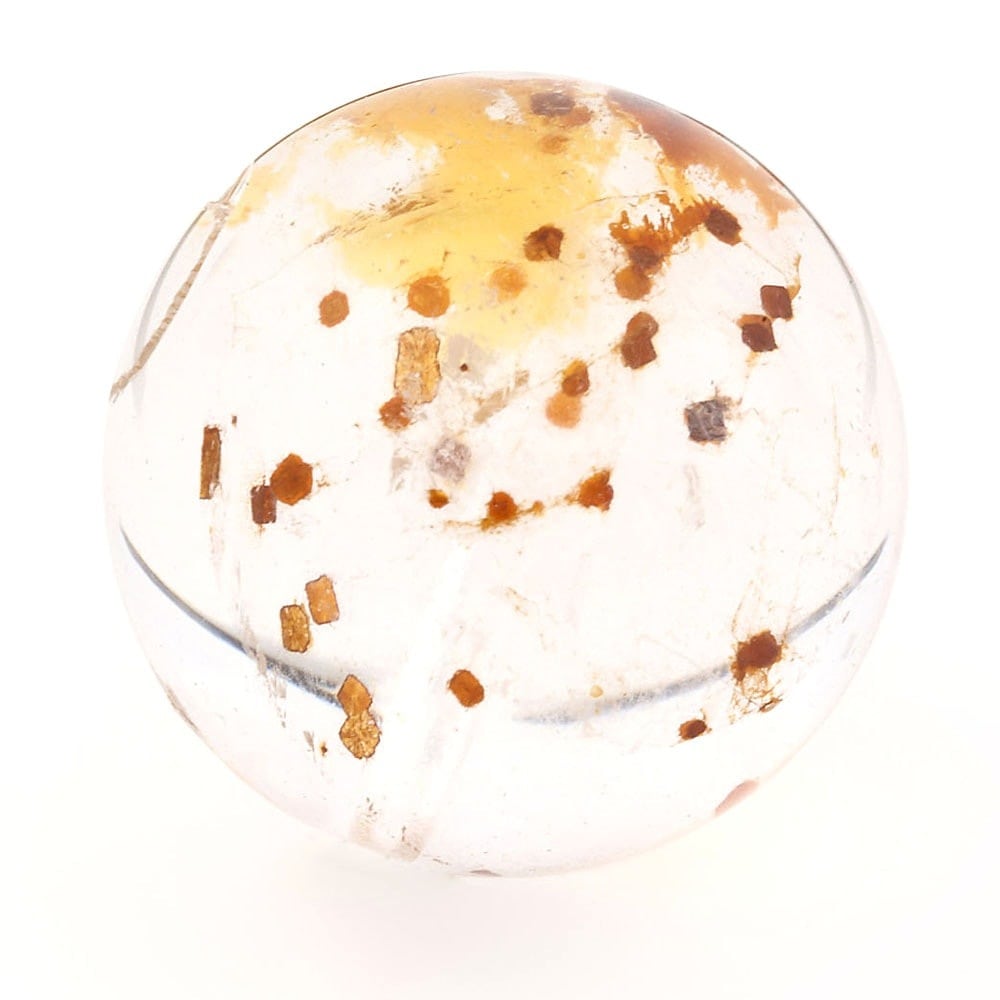 「1点もの 現品」 1粒売り 天然 オーラクォーツ ブラジル産 16mm パワーストーン バラ売り 天然石 パワーストーン ばら売り ビーズ 穴あき 1玉売り アクセサリー パー zz000120-y