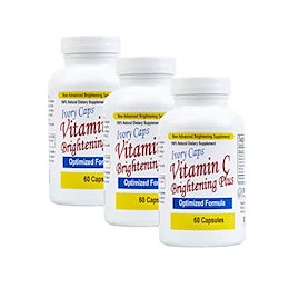 (ビタミンC ブライトニング プラス) 3 Pack - Ivory Caps Maximum Strength Vitamin C Brightening Plus 60 Caps