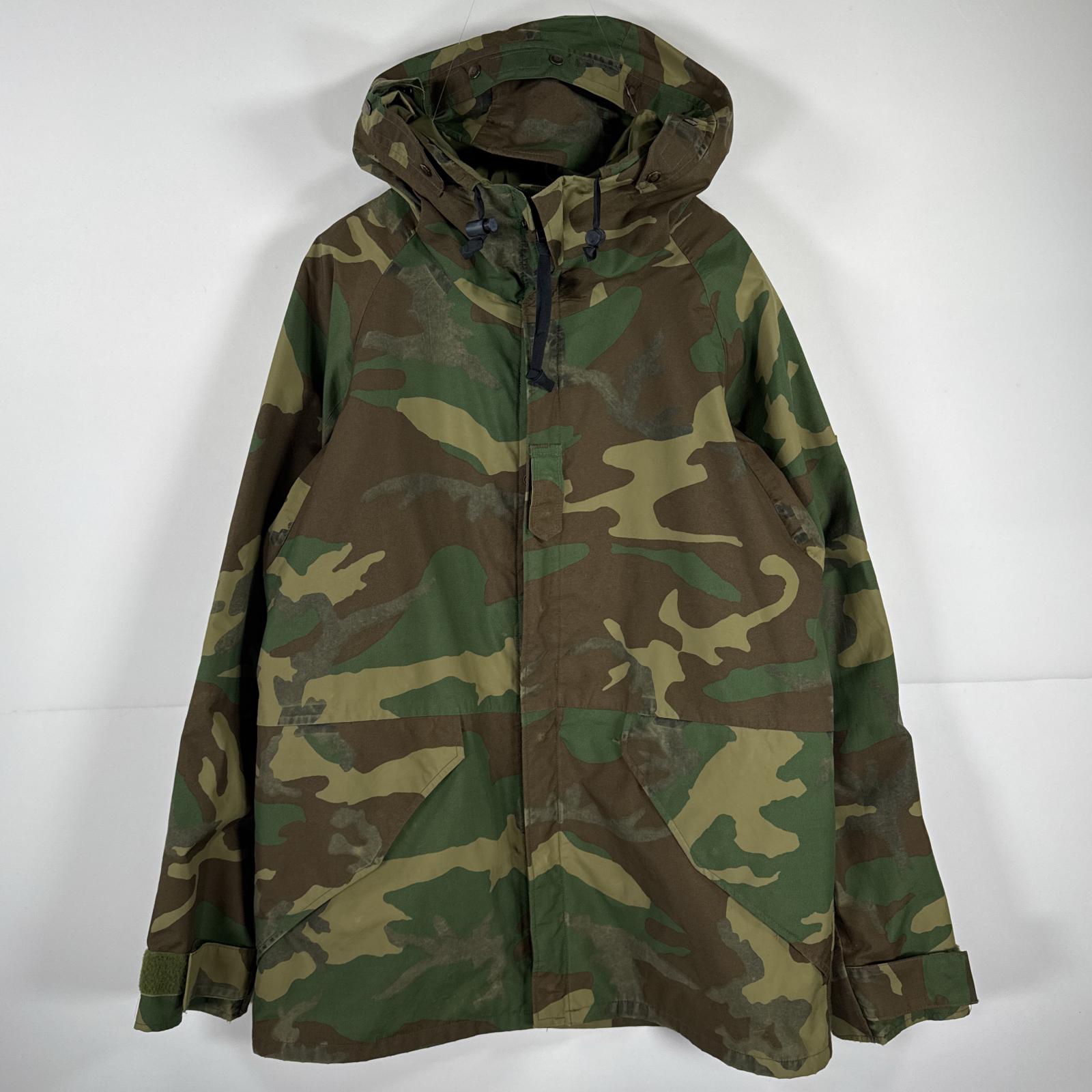 古着 80s/80年代 ヴィンテージ ミリタリージャケット ECWCS GORE-TEX ウッドランドカモ 米軍 実物 ゴアテックスパーカー 迷彩 メンズ