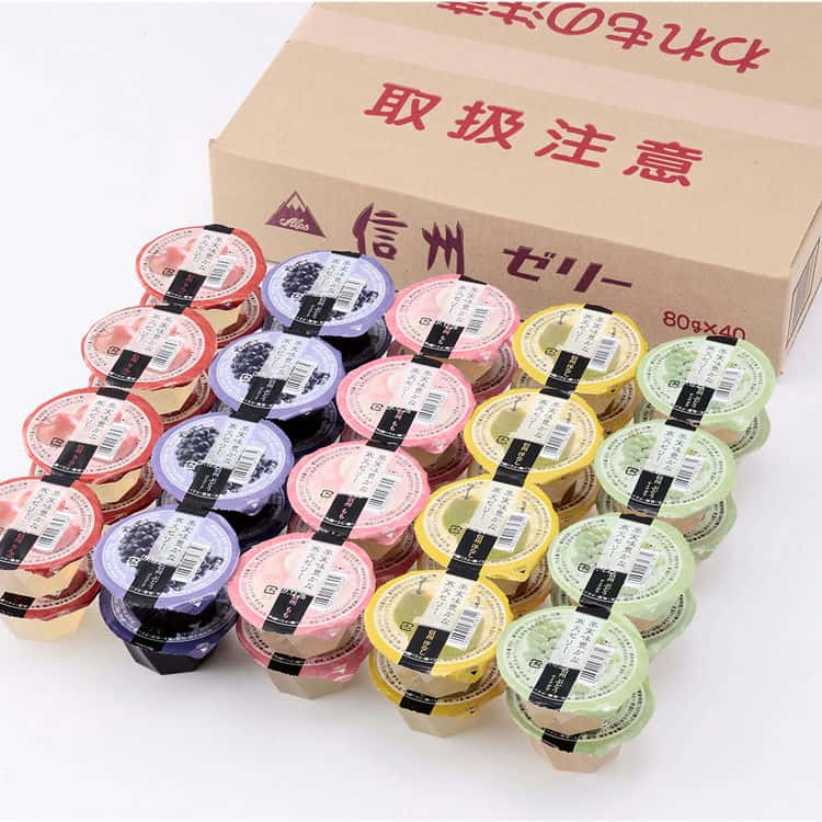 信州フルーツゼリー C 80g40個 離島は配送不可 1550061 お歳暮 お中元 お土産 ご進物 ギフト 贈り物に最適