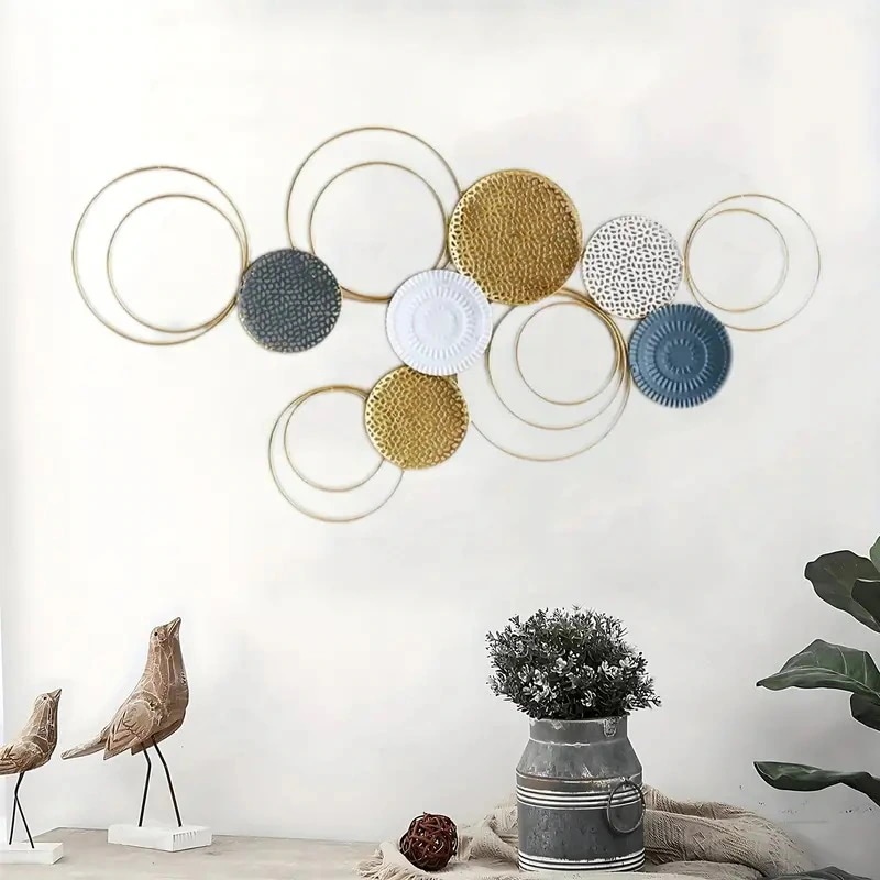 ウォールアート 壁飾り 北欧 お洒落 メタル アイアン オーナメント お洒落 リビング 寝室 エレガント ゴールド シンプル オフィス 4-7 5,235円