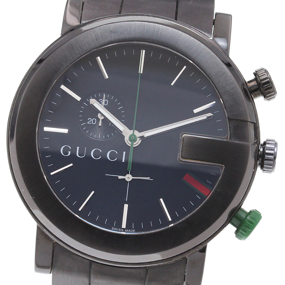 グッチ GUCCI 101M/YA101331 Gラウンド スモールセコンド クォーツ メンズ 内箱付き_867450【中古】