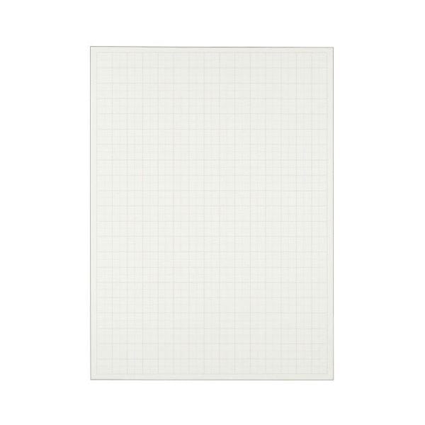 (まとめ) TANOSEE 模造紙（プルタイプ） 詰替用 788×1085mm 50mm方眼 再生ホワイト 1セット（60枚：20枚×3本） (×5セット)