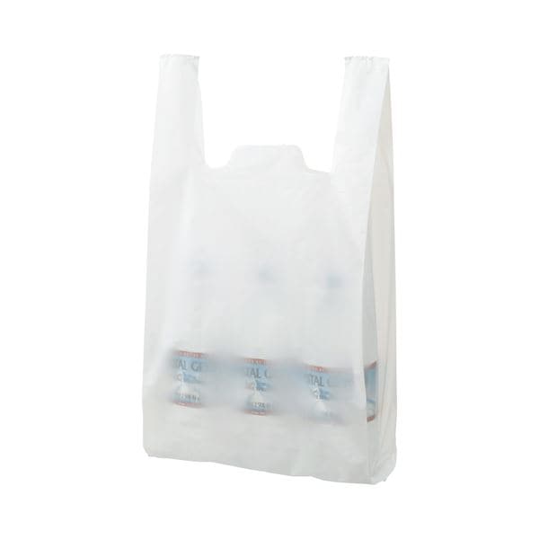 (まとめ) TANOSEE 乳白レジ袋 45号 ヨコ290×タテ540×マチ幅150mm 1パック（100枚） (×30セット)