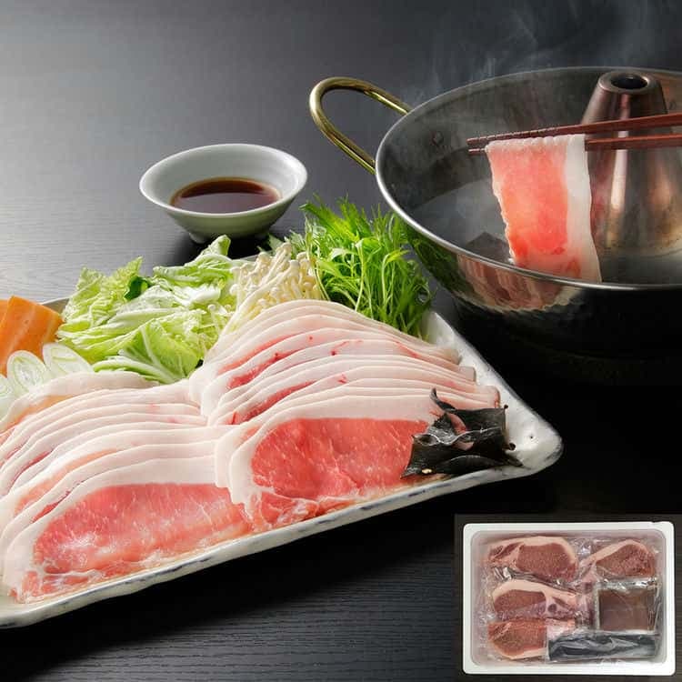 北海道真狩産 ハーブ豚のロースしゃぶ Bセット (100g10) 離島は配送不可 80327 お歳暮 お中元 お土産 ご進物 ギフト 贈り物に最適