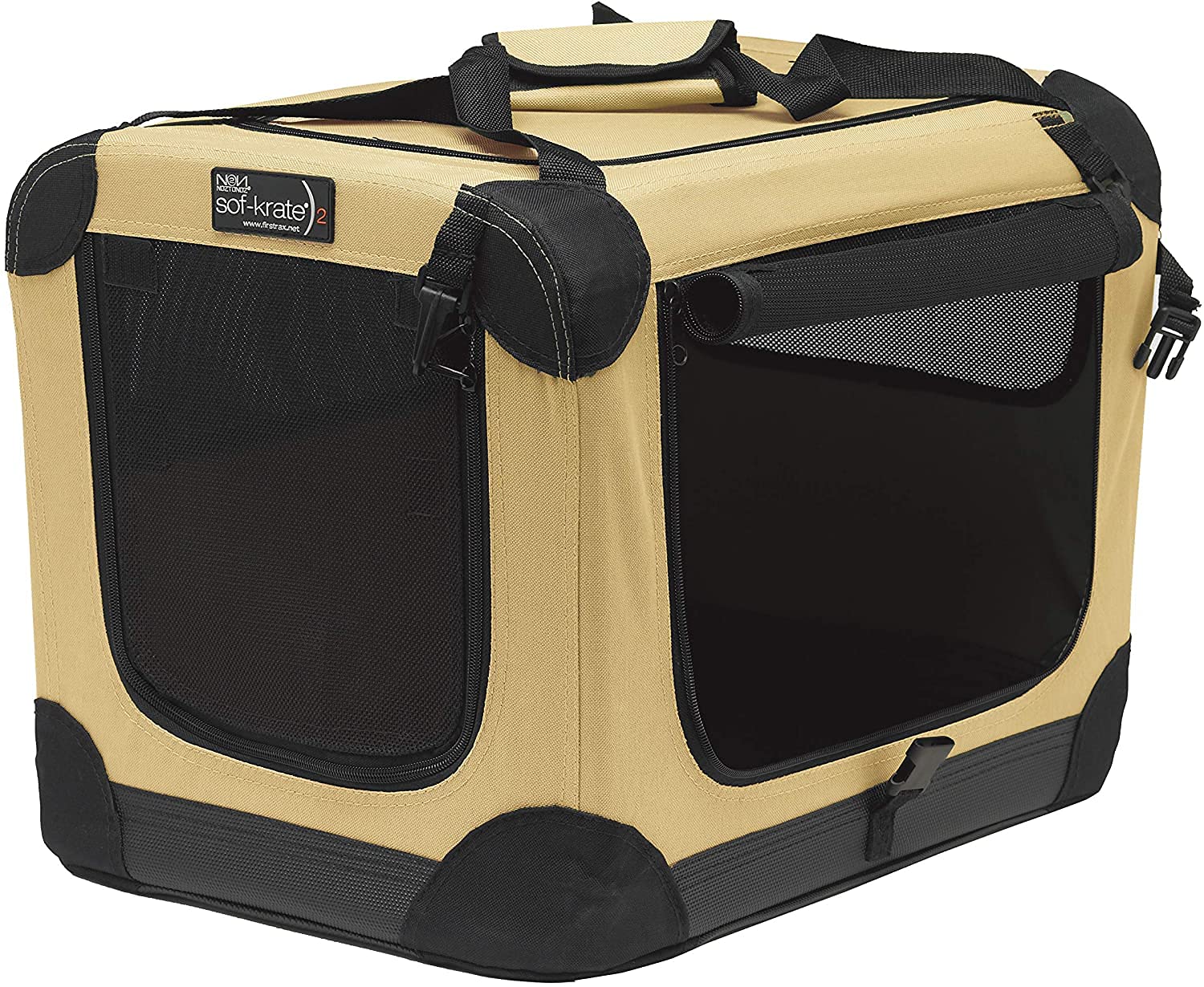 Tetra ファーストラックス (FIRSTRAX) ソフ-クレート n2 ベージュ Sサイズ ペット用クレート初の防災製品等推奨品の認証 コンパクトで簡単に組み立て ペットの抜け毛が周りに飛び散らな