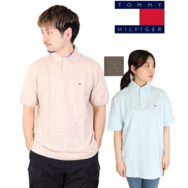 TOMMY HILFIGER トミーヒルフィガー メンズ 半袖 ポロシャツ トップス IVY POLO SHIRT CLASSIC FIT (7802266) コットン 綿 ワンポイント 無地 シン