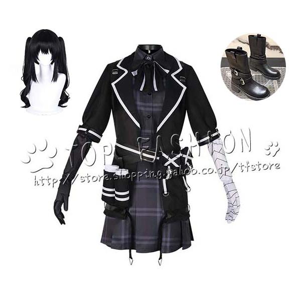 【品質良い 大好評中】魔法少女ノ魔女裁判 風 クロベナノカ 黒部ナノカ コスプレ 衣装 ウィッグ 靴 ハロウィン 変装 仮装 コスチューム アニメ cosplay イベント