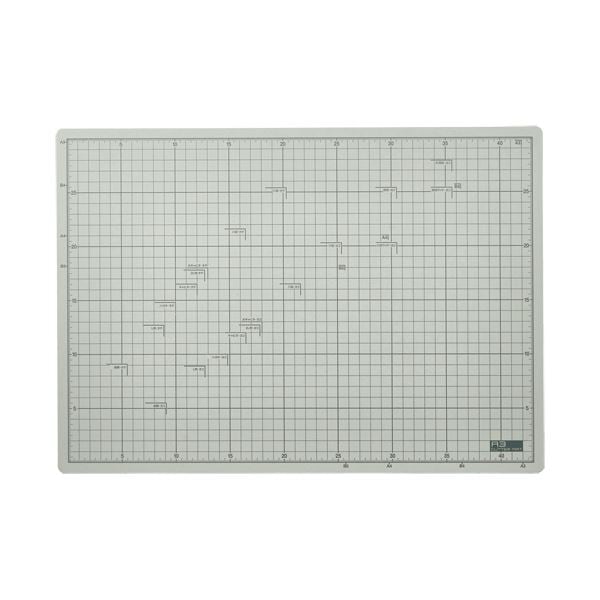 （まとめ）TANOSEE フタル酸エステル不使用 滑りにくいカッターマット A3 320450mm 1枚 5セット
