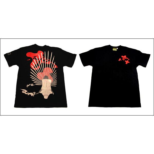 戦国武将Tシャツ (豊臣秀吉 馬蘭後立付兜) XSサイズ 半袖 綿100% ブラック(黒) (Uネック おもしろ)