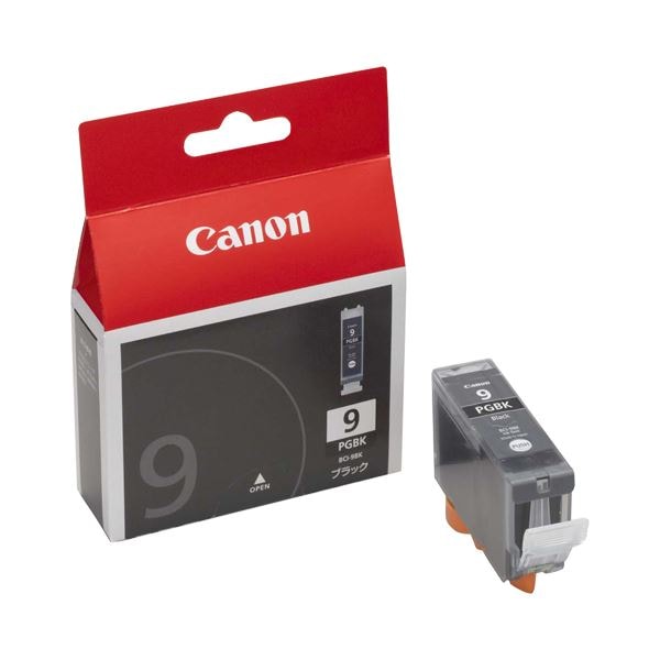 (まとめ) キヤノン Canon インクタンク BCI-9BK ブラック 0372B001 1個 (×4セット)