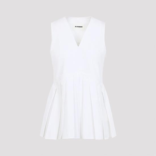 JIL SANDER Women Tops J01NC0178 J45001 100 OPTIC WHITE