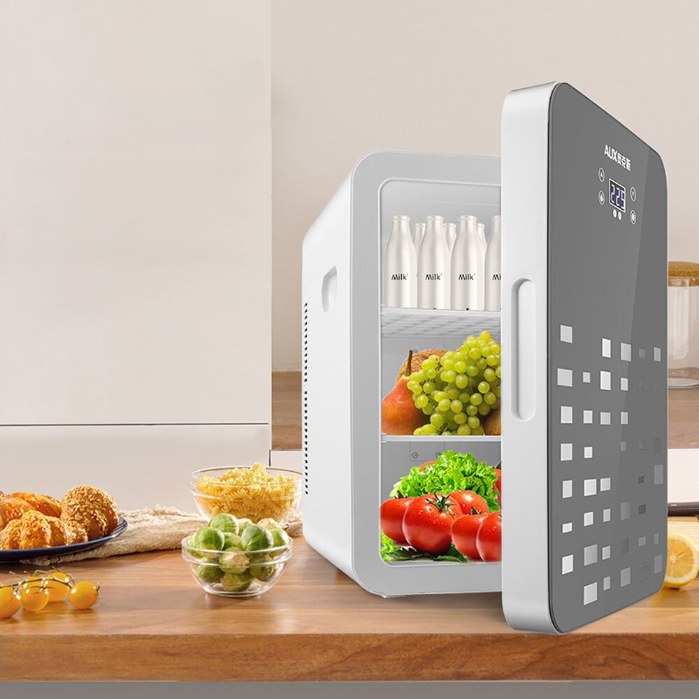 22L車の冷蔵庫 冷蔵および暖房デュアルユース小型冷蔵庫 ファミリーカーシングルドア冷蔵庫 美容品を保存する 9,605円