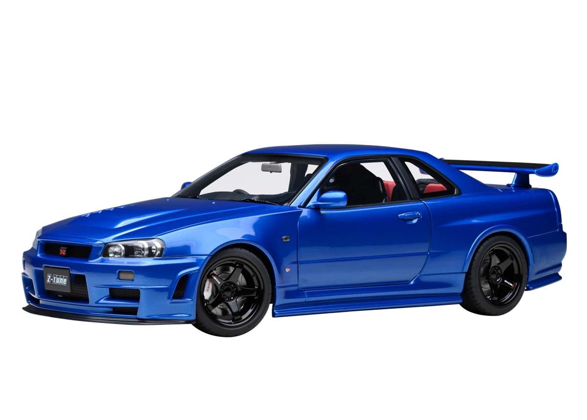 オートアート 1/18 ニスモ R34 GT-R Z-tune（ベイサイドブルー）【77462】 ミニカー AUTO 77462 ニスモ R34 GT-R Zチューン ブルー