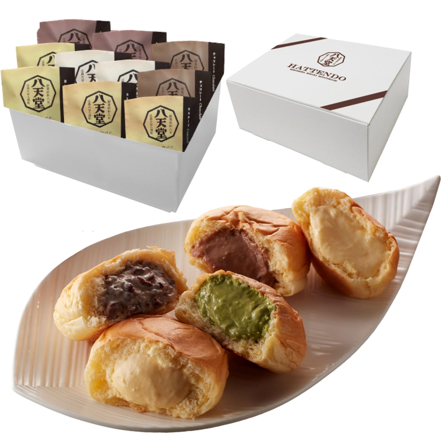 八天堂 くりーむパン 詰合せ クリームパン スイーツパン カスタード 菓子パン ギフト お中元 プレゼント 【 10個詰合せ 】 4,776円