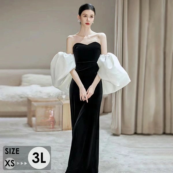 ドレス 大人 ピアノ 発表会 ロングドレス 演奏会 演奏会用ドレス ピアノ発表会 黒 結婚式 高校生 パーティードレス 演奏会ドレス 母親 コンクール イブニングドレス ロング マーメイド 大きいサイ