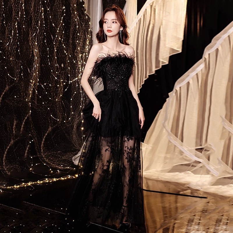 2025 夏 パーティードレス ノースリーブ ドレス ロングワンピース ウェディングドレス ワンピース 春夏 レディースファッション