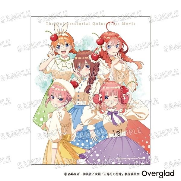 映画 五等分の花嫁 キャンバスアート クリームソーダver.（集合） 日本製_5441-ghh-041