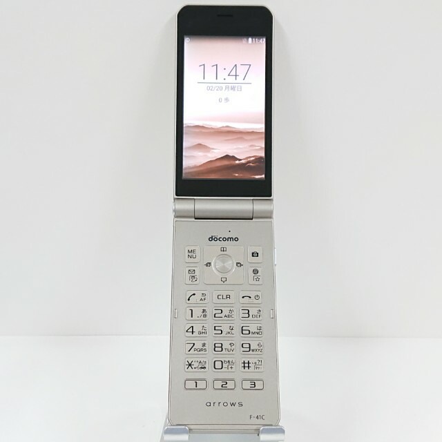 arrows ケータイ ベーシック F-41C ドコモ ゴールド 送料無料 本体 c20523 【中古】