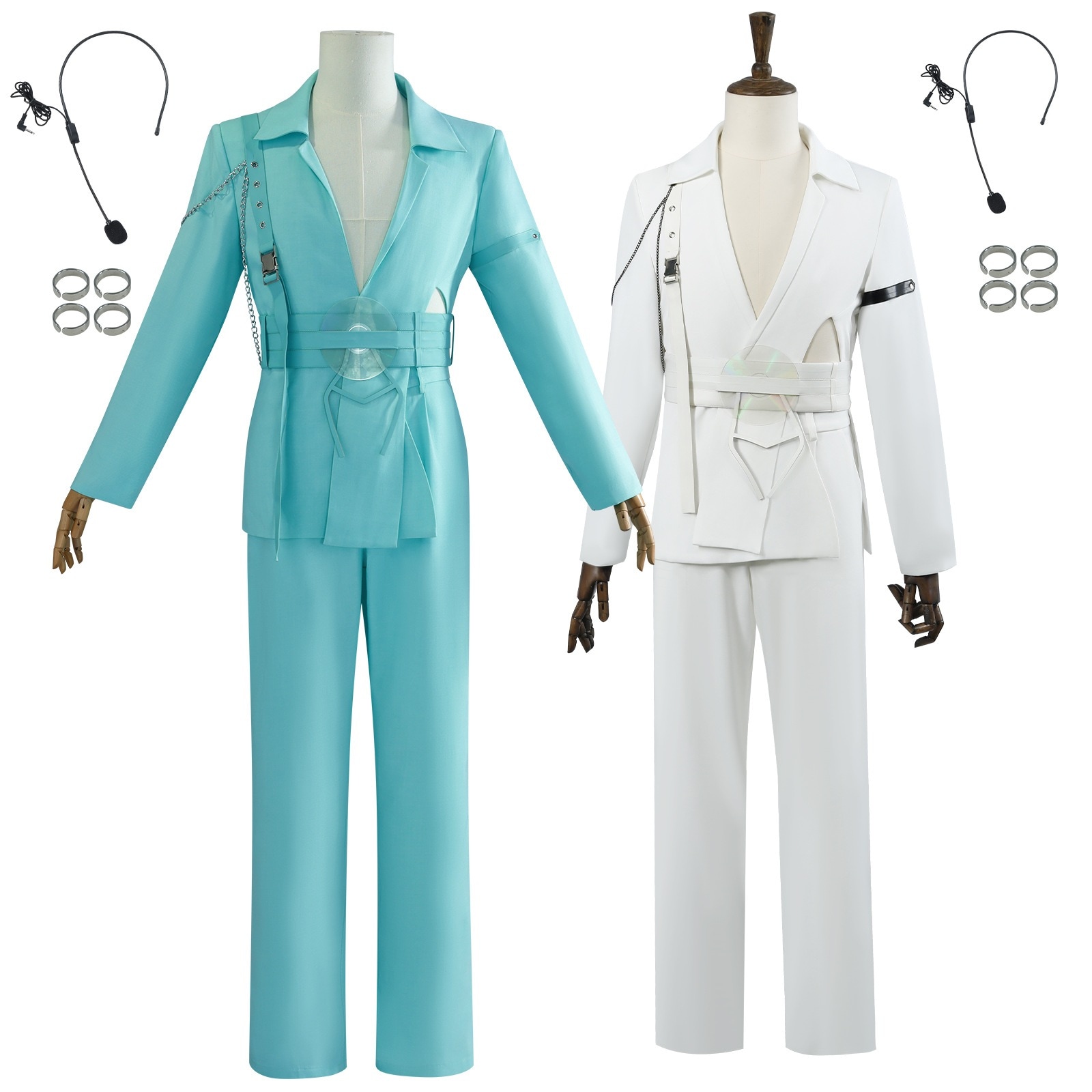 【人気爆売れ】異形舞台cos コスプレ コスチュームr 7白色ブルーモデルluka Alienstageblinkせん演技服