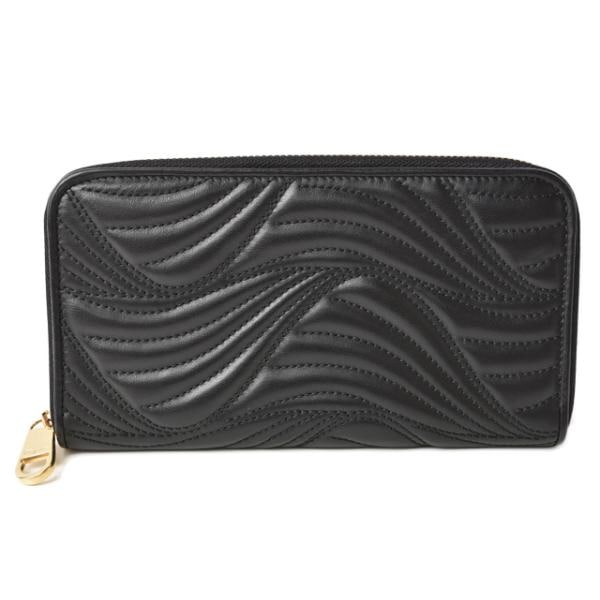財布 Salvatore Ferragamo 長財布/ファスナー式 レザー ブラック