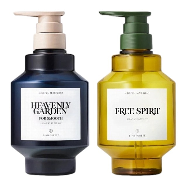 シン ピュルテ マインドフル トリートメント スムース HEAVENLY GARDEN ＋ ハンドウォッシュ FREE SPIRIT 480mlx2