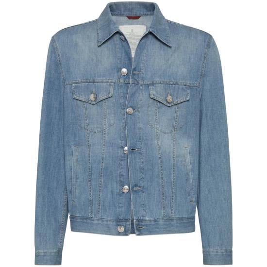 BRUNELLO CUCINELLI Men Denim Jackets ME6456909 C1470 BLUE