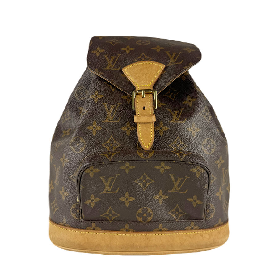 ルイ ヴィトン LOUIS VUITTON リュック モノグラム モンスリMM モノグラムキャンバス ブラウン ゴールド レディース M51136 z8621