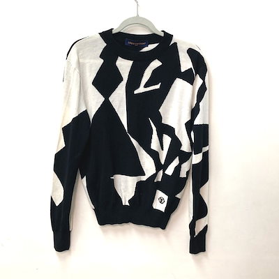 Qoo10] Louis Vuitton ニット LVアブストラクトハウンドトゥー