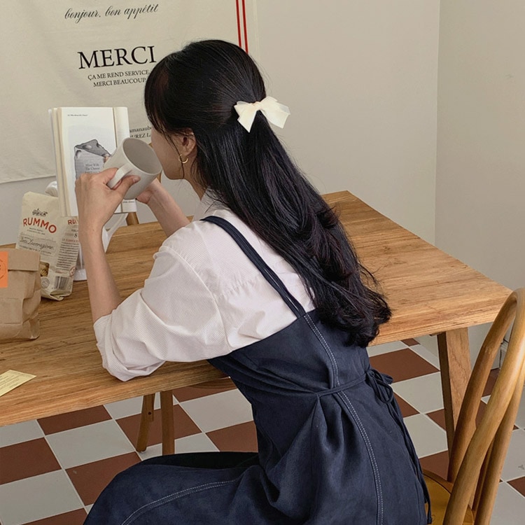 [top0014] 韓国ファッション ダブル ストラップ ビスチェ ロング ワンピース