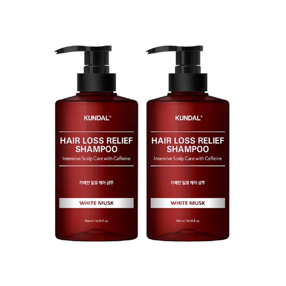 カフェイン成分含有脱毛症状専門ケアシャンプー 500ml X 2 White Musk