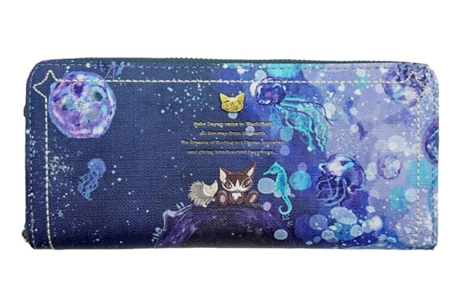 長財布 レディース ベベダヤン タツノオトシゴとクラゲ 財布 合皮 ラウンドファスナー 多機能 小銭入れ BB5-1411