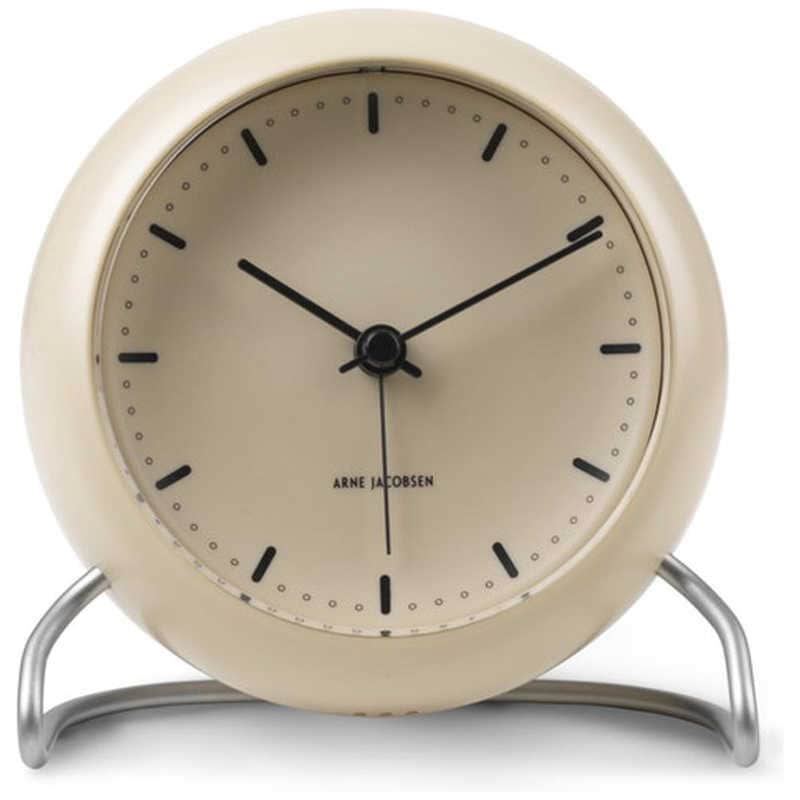 インテック　置き時計 City Hall Table Clock 11cm beige ARNE JACOBSEN(アルネ ヤコブセン)　AJ43693