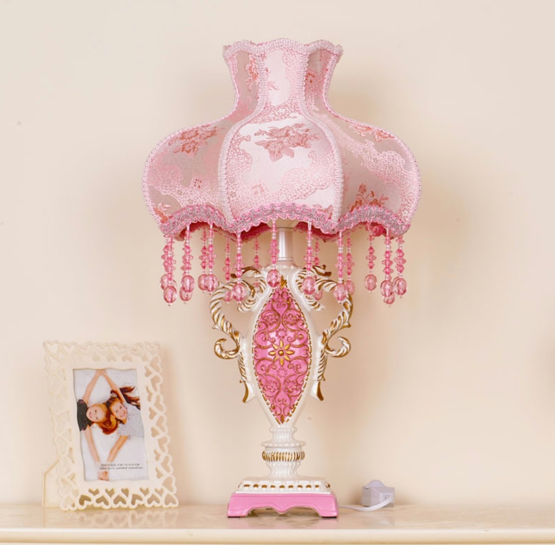 ユーロスタンド ピンク クリエイティブでロマンチックで暖かい 家庭用書斎寝室ヘッドライト