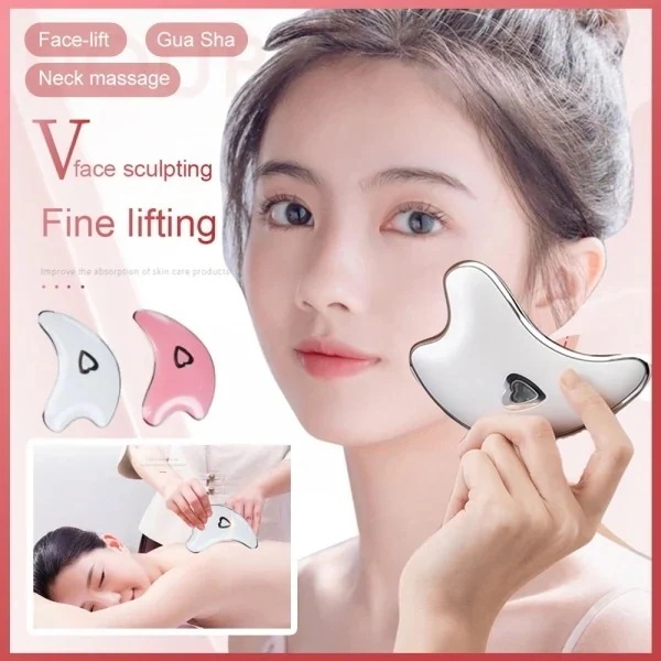 10pscグループ・バイカッサイズム かっさマッサージ かっさ USB充電式 美顔器 かっさ板 温熱フェイス美容器 ローラー