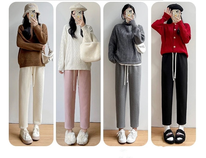 新作 おしゃれ ハイウエスト スウェットパンツ ワイドパンツ カジュアルパンツ 裏起毛 ロングズボン 百掛け カジュアル 着痩せ モップパンツ テーパードパンツ