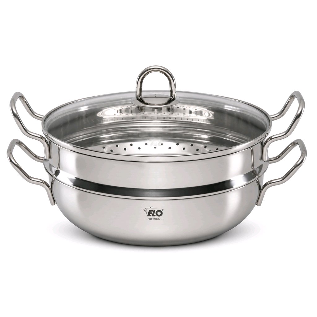 ELO ステンレス 18/10 IH対応 蒸し器 28cm 3.2L