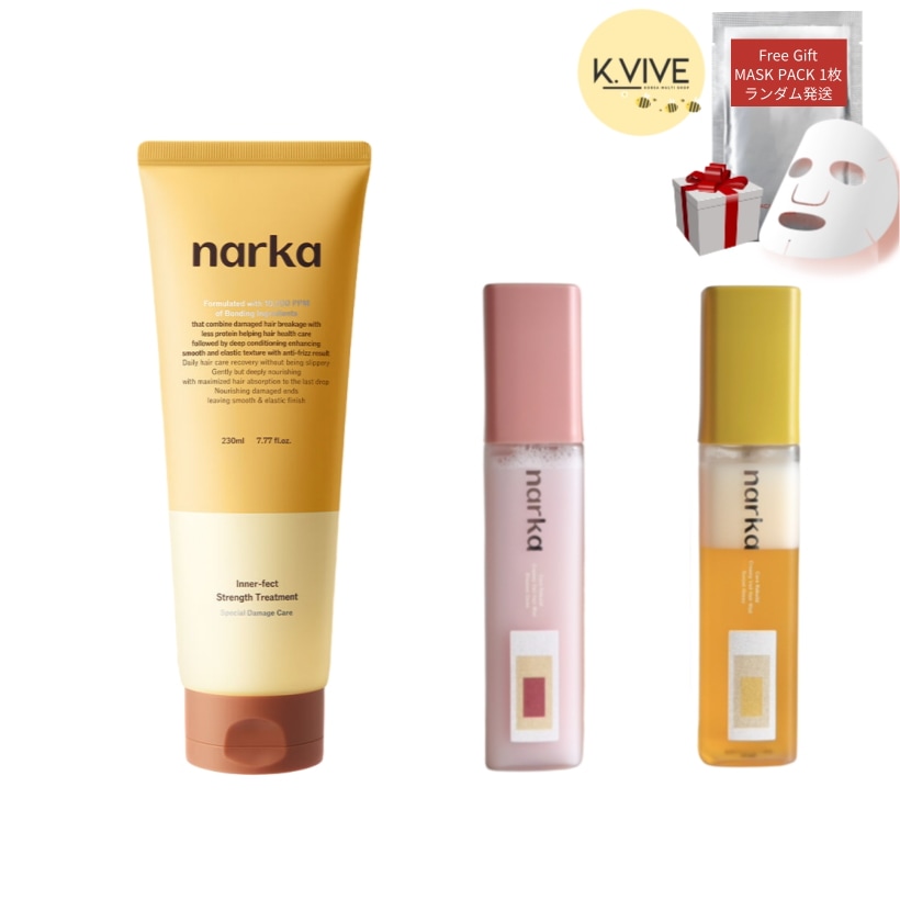 インナーフェクトストレングストリートメント230ml/クリーミーベールヘアミスト2種/カラーリング毛髪ケア/ヘアセルフクリニック/ブリーチ毛髪ケア/ヘア香水/ヘアパフューム/韓国コスメ/ダメージヘアケ