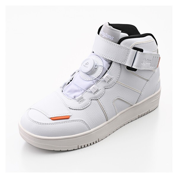 D61601 (Daytona) バイク用 ライディング シューズ 防水 ハイカット リール D-WPライディングシューズ DS-501 ソリッドホワイト 26.5cm 61601