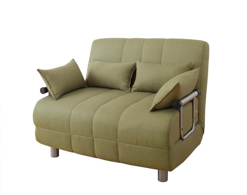 ソファにカウチにベッドに変化する１つで３役の カウチソファベッド 横幅100cm