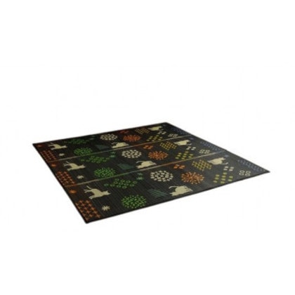 い草ラグ カーペット NSはなねこ 180×240cm BK 1060920034104