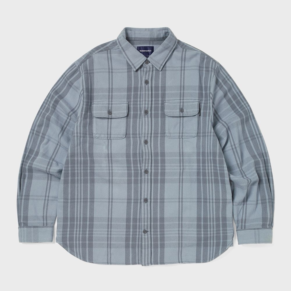 This IS Never This Big フランネルワークシャツスレート