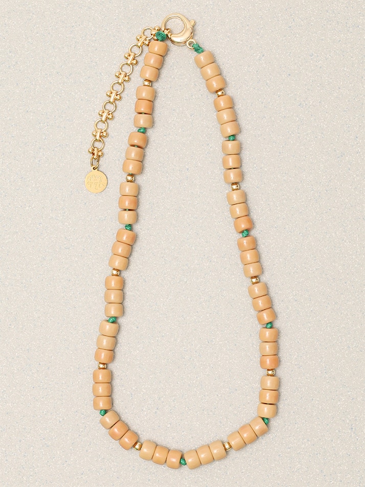 【TOWTOW ARCHIVE】 MARSHMALLOW NECKLACE : BBANG BEIGE