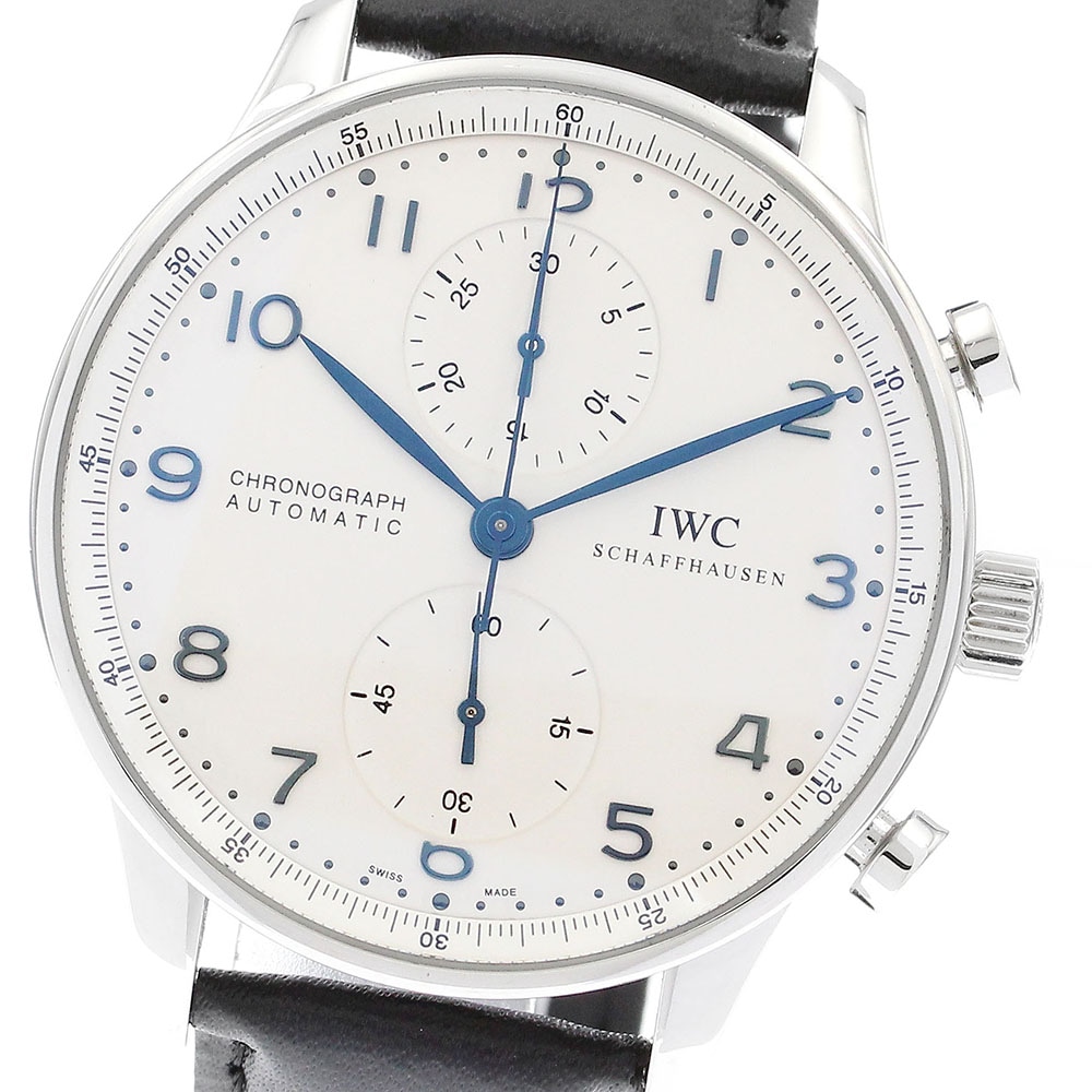 IWC SCHAFFHAUSEN IW371417 ポルトギーゼ クロノグラフ 自動巻き メンズ 良品 _895142【中古】 243,675円
