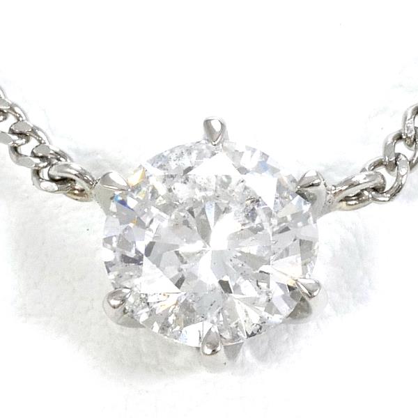 PT900 プラチナ PT850 ネックレス ダイヤ 1.029 鑑別書 ジュエリー 中古