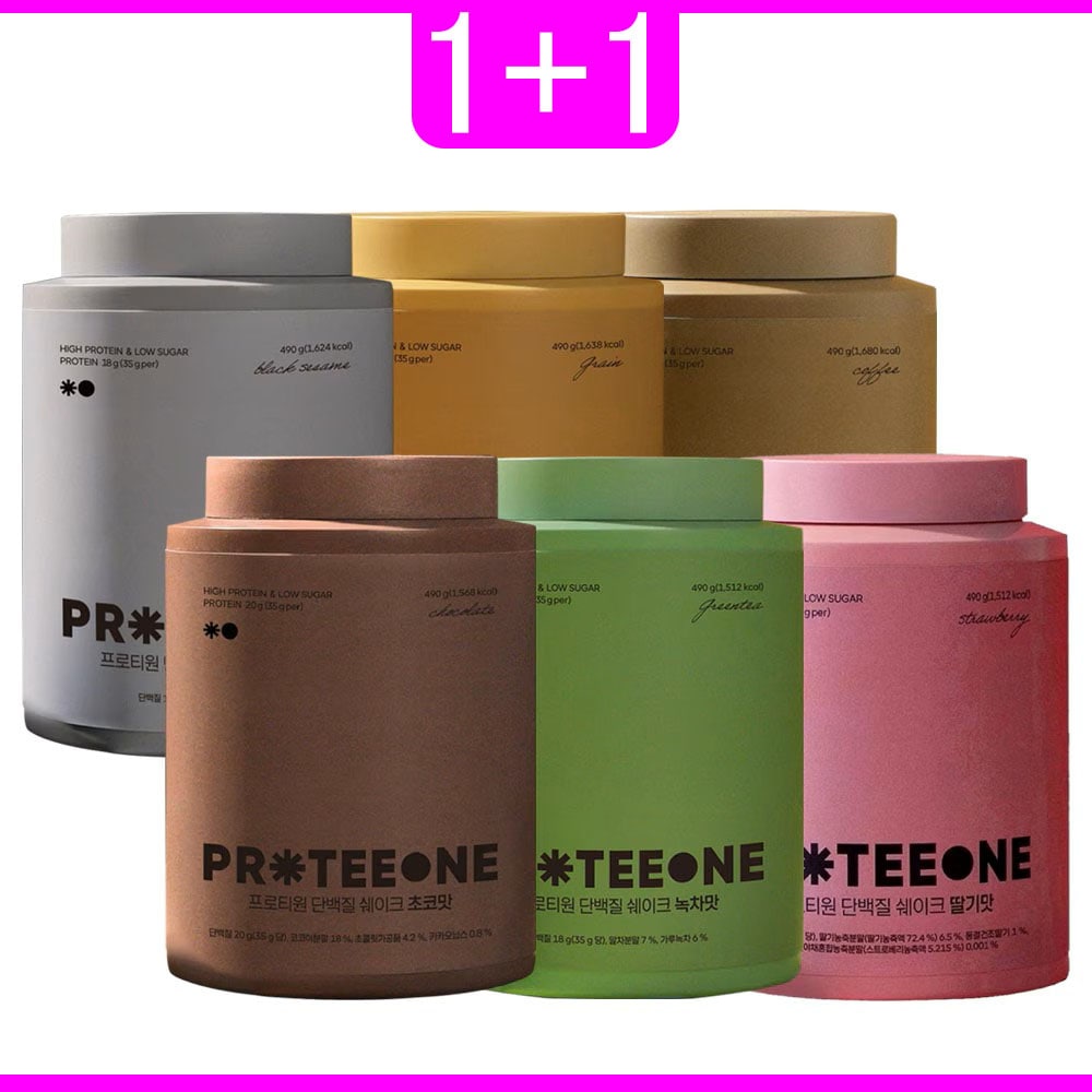 1+1 プロテインシェイク PROTEE.ONE プロテインサプリメント 490 gprotee one proteeone チョコ味 含む5種