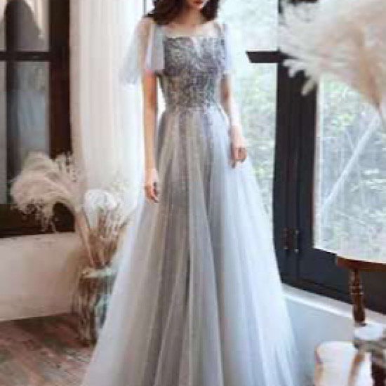 【取寄：納期2週間】演奏会ドレス エレガント ロングドレス 大きいサイズ 二次会 結婚式 お呼ばれ ドレス 同窓会 パーティードレス パーティー ロング ドレス 演奏会 Aラインドレス チュールドレス