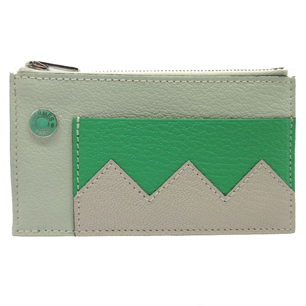 新品同様 クロコダイル コンパクト コインケース シェーブル/シェーブル ヴェールフィズ B刻印 1215【中古】 メンズ